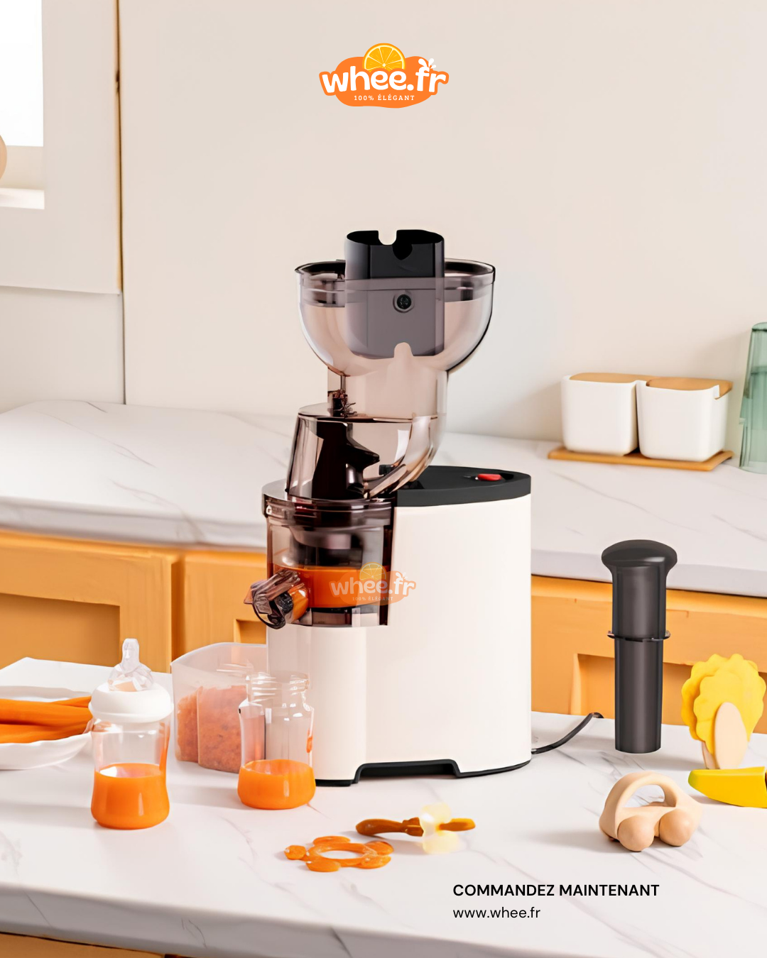 Extracteur de Jus multifonction automatique – Rouge